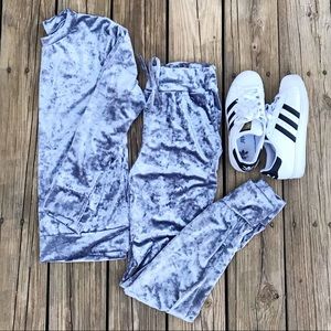 Velvet Jogger Set
